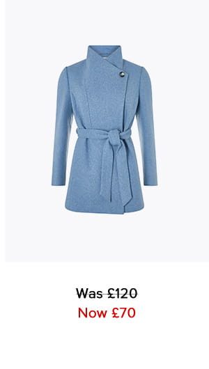 RITA WRAP SHORT COLLAR COAT