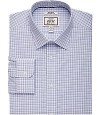1905 Collection Tailored Fit Spread Collar Check Dress Shirt