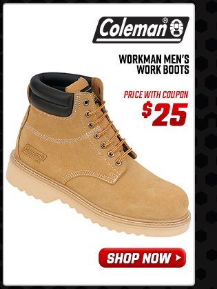 coleman workman men's work boots cheap 