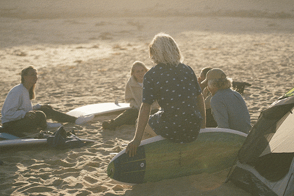 Kolton in the Searchers Shibori SS Shirt