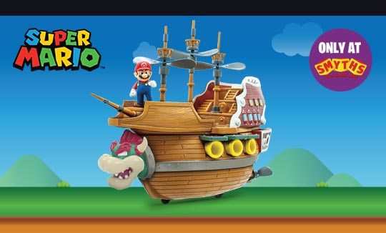 Super Mario Deluxe Bowser's Airship Playset