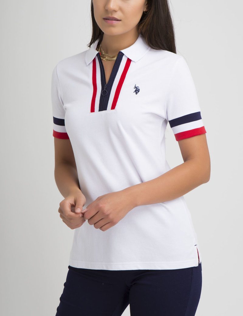 PREMIUM AMERICANA ZIP POLO SHIRT