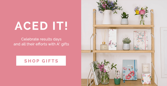 Aced it! Celebrate results days and all their efforts with A* gifts