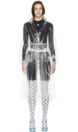 Marine Serre - Transparent 'Hardcore Couture' Raincoat
