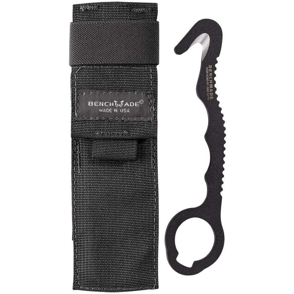 Benchmade 8 Hook Rescue Tool / Strap Cutter - Black Sheath