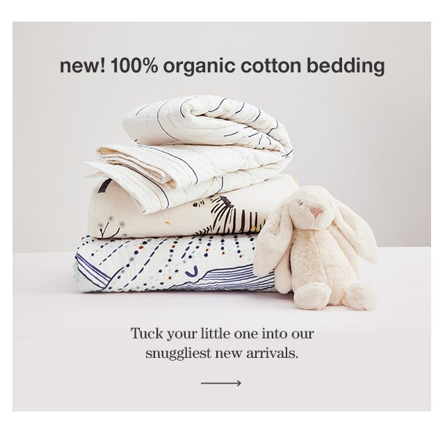 new! 100% organic cotton bedding