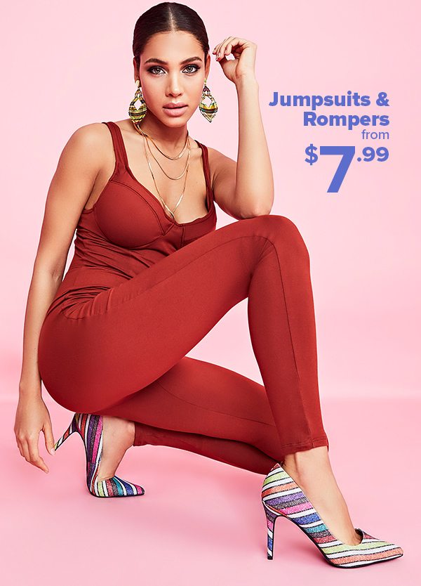 Shop Jumpsuits & Rompers from $7.99