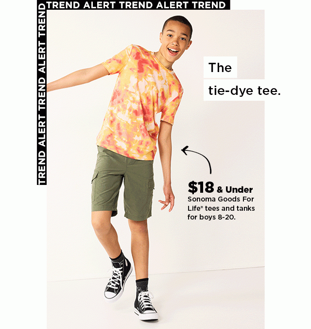 $18 and under sonoma goods for life tees and tank tops for boys. shop now.