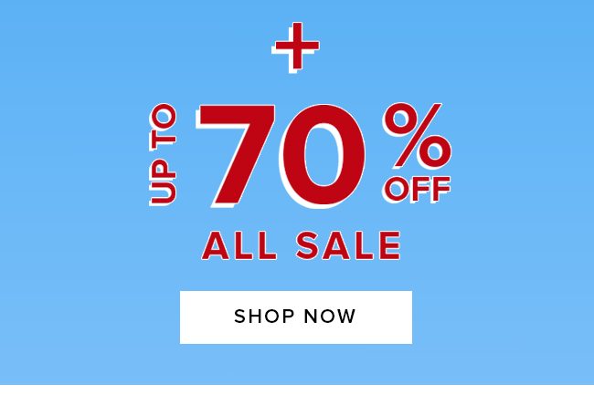 UP TO 70% OFF ALL SALE