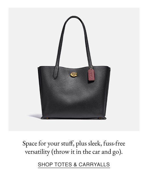 Space for your stuff, plus sleek, fuss-free versatility (throw it in the car and go). SHOP TOTES & CARRYALLS