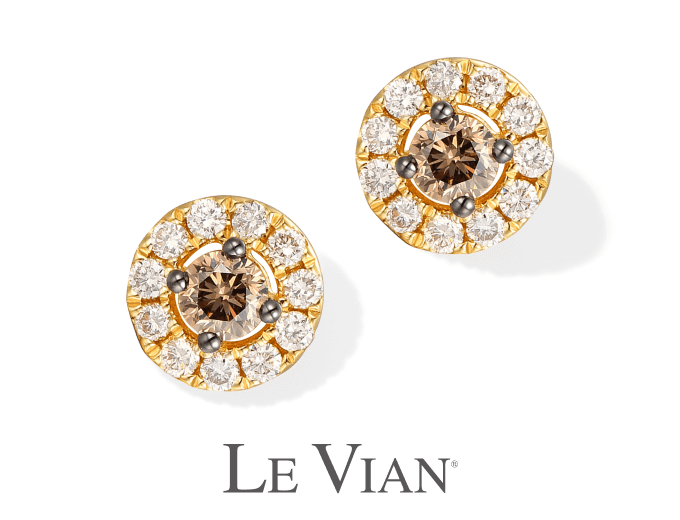 Le Vian Diamond Earrings 1/2 ct tw 14K Honey Gold