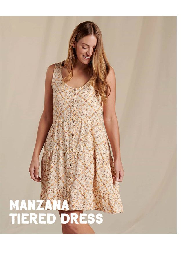 Manzana Tiered Short Sleeve Dress