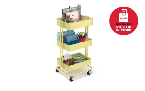 3 Tier Lexington Rolling Cart