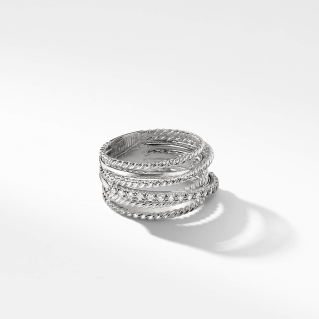 The Crossover Collection® Wide Ring with Diamonds