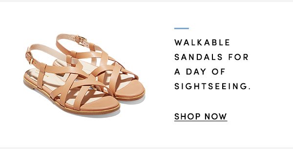 WALKABLE SANDLES FOR A DAY OF SIGHTSEEING | SHOP NOW