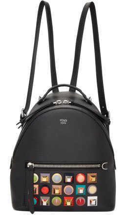 Fendi - Black Mini Rainbow Zaino Backpack