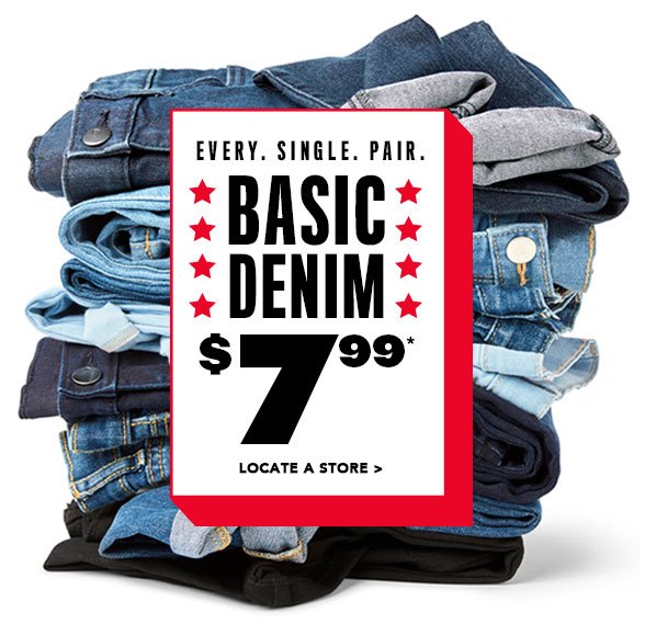 All Basic Denim $7.99