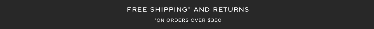 Free shipping on orders over $350