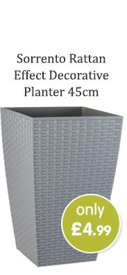 Sorrento Rattan Effect Decorative Planter 45cm