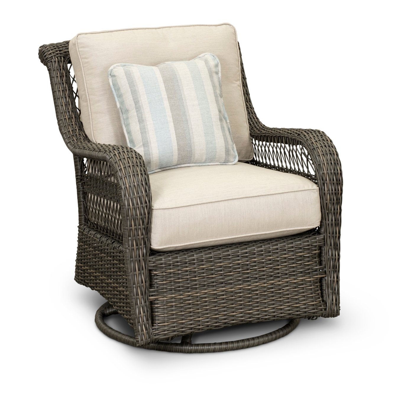 Riviera Outdoor Patio Swivel Glider Chair