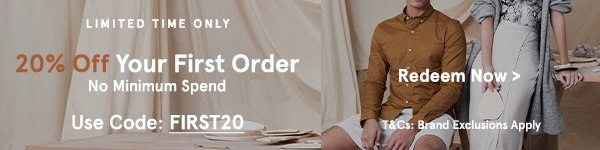 Limited Time Only: 20% Off Your First Order with code FIRST20 (no min spend). Redeem Now