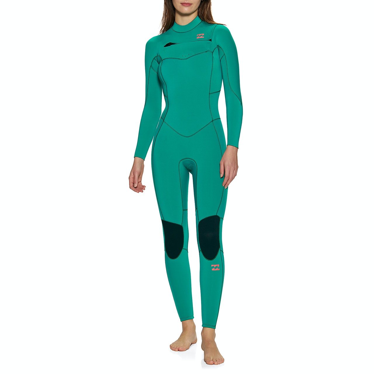 Billabong 5/4 Synergy Chest Zip Full Womens Wetsuit - Island Green