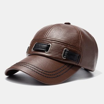 PU Hats Outdoor Warm Casual Baseball Caps