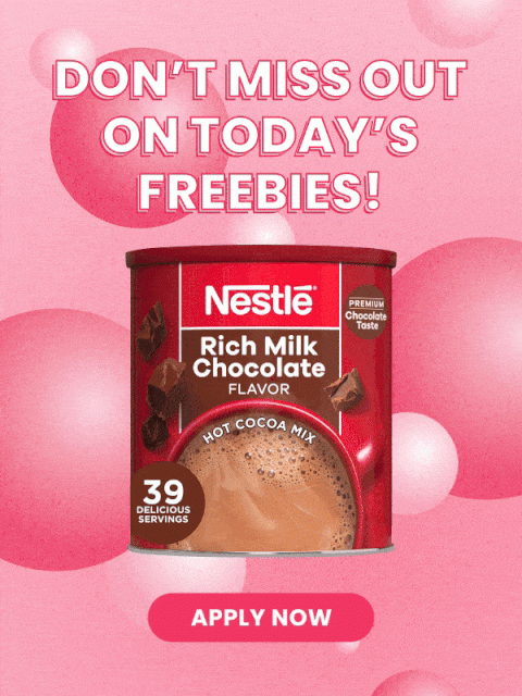 Apply to try today's FREE products NOW!