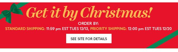 Get It By Christmas