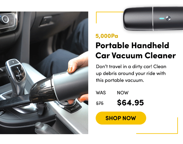 Portable Handheld Car Vacuum Cleaner | Shop Now