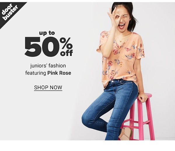 Up to 50% off Juniors Fashion featuring Pink Rose - Shop Now