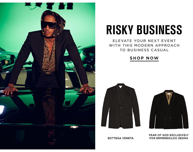 Risky Business - Elevate your next event with this modern approach to business casual. Shop Now