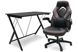 OFM Essentials eSports BattleStation (Gaming Desk + Chair Combo)