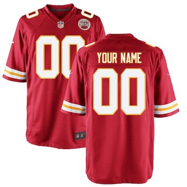 Youth Nike Red Custom Game Jersey