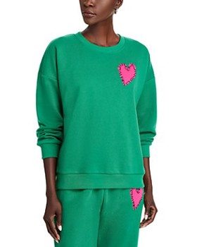 Crewneck Heart Patch Sweatshirt - Exclusive 