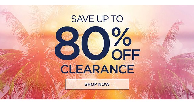 Save up to 80% off Clearance