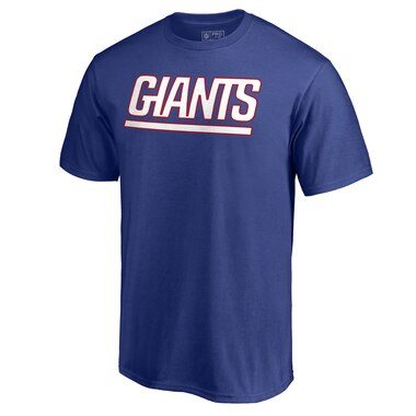 NFL Pro Line by Fanatics Branded New York Giants Royal Wordmark T-Shirt