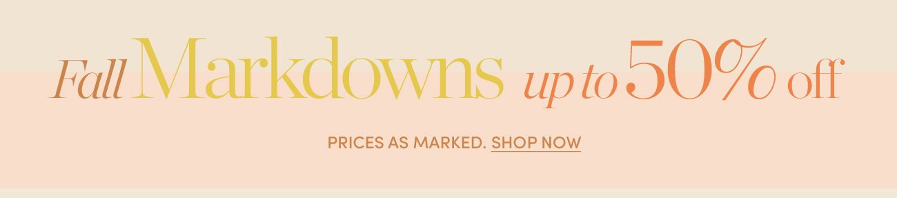 Fall Markdowns