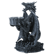 Roaring Dragon Candle Holder