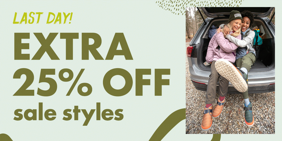Last Day! EXTRA 25% OFF SALE STYLES