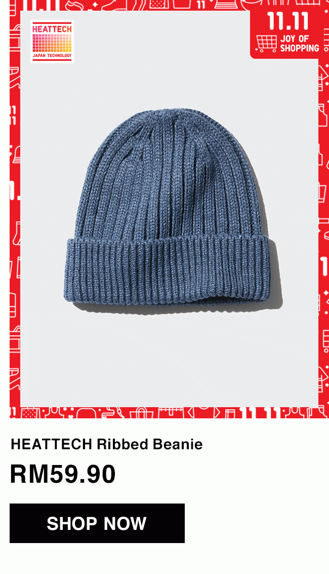 HEATTECH Ribbed Beanie