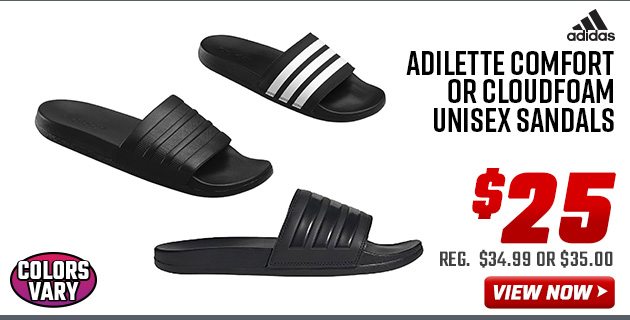 adidas Adilette Comfort or Cloudfoam Unisex Sandals