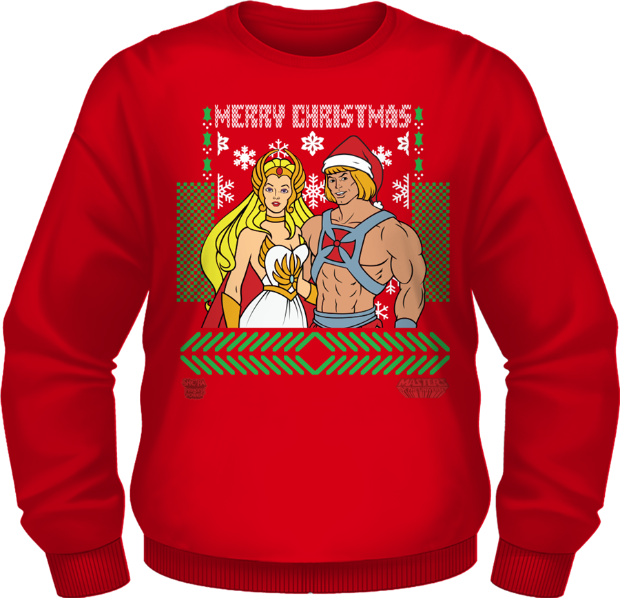 He-Man She-Ra Christmas Faux Sweater