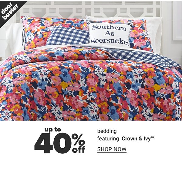 Up to 40% off Bedding feat. Crown & Ivy - Shop Now