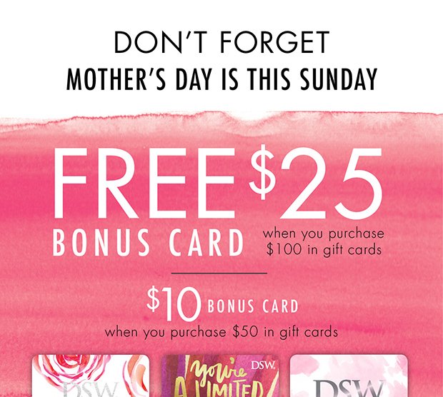 DON’T FORGET MOTHER’S DAY IS THIS SUNDAY