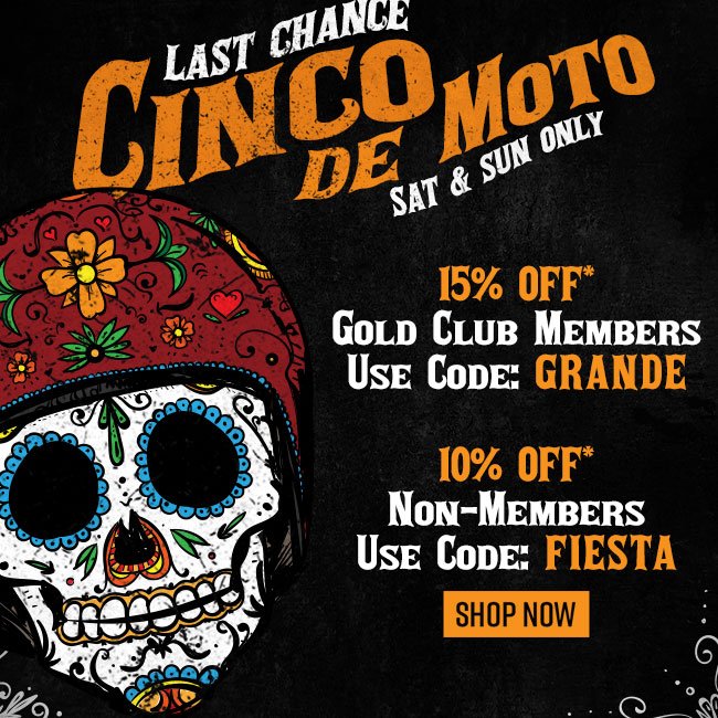 Cinco de Moto Savings