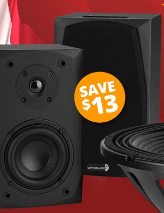 SAVE $13! Dayton Audio MK402BTX Powered Bluetooth 4-inch 2-Way Bookshelf Speaker Pair. SHOP NOW