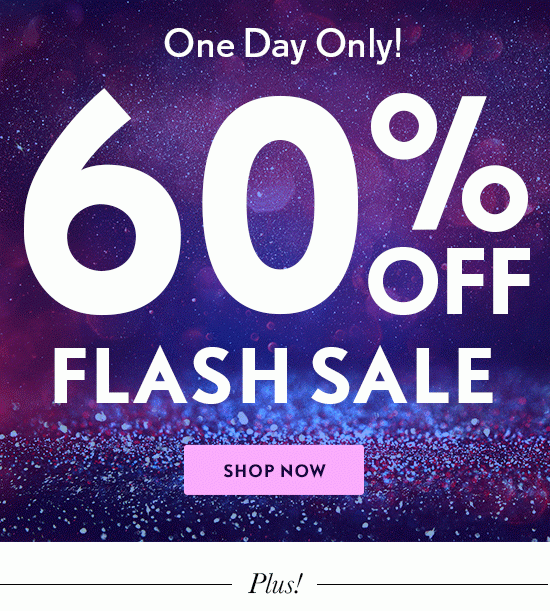 60% OFF Flash Sale