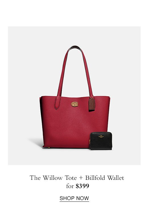 The Willow Tote + Blindfold Wallet for $399. SHOP NOW