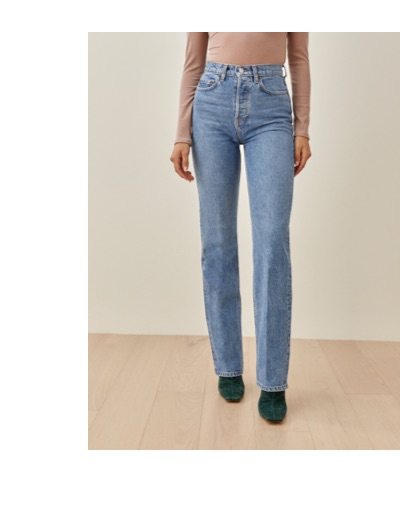 Cynthia High Straight Long Jeans